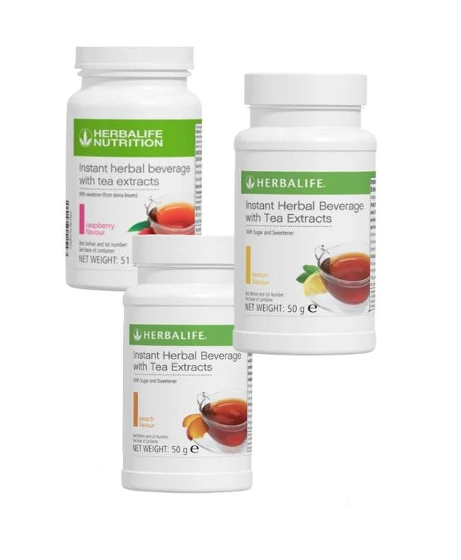 Herbalife Pack of 3 Instant Herbal Beverage 50g – Choose Your Flavours