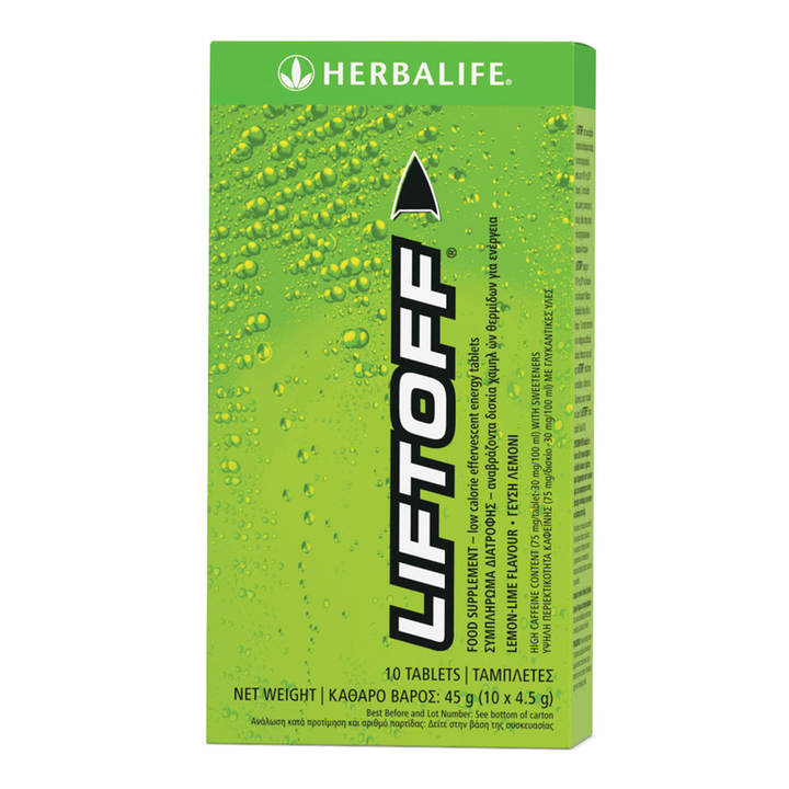 Herbalife LiftOff® Lemon-Lime – 10 Effervescent Tablets