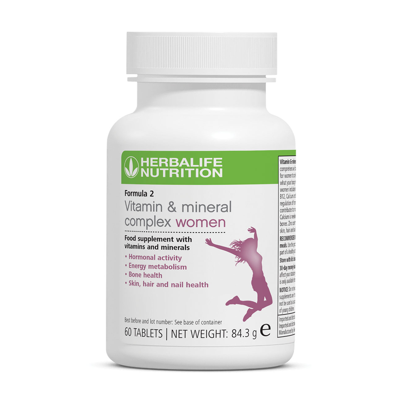 Herbalife Formula 2 Vitamin & Mineral Complex Women – 60 Tablets