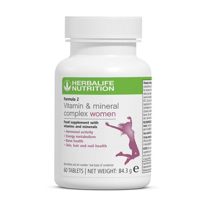 Herbalife Formula 2 Vitamin & Mineral Complex Women – 60 Tablets