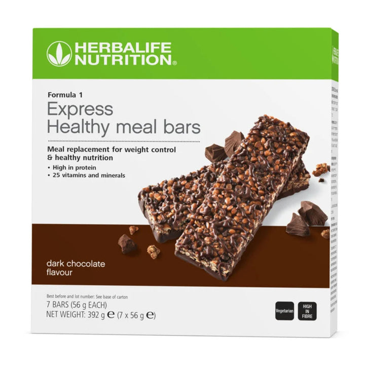 Herbalife Formula 1 Express Healthy Meal Bars – Dark Chocolate 7 Pack
